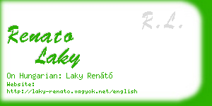 renato laky business card